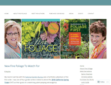 Tablet Screenshot of fine-foliage.com